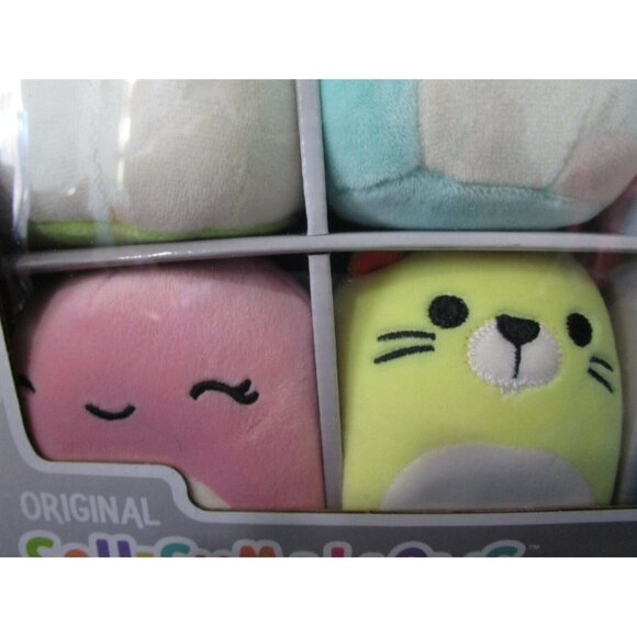 Original Squishmallows 2021 Holiday Bright Squad 6 Mini Plush Ornament Set New - Picture 8 of 12